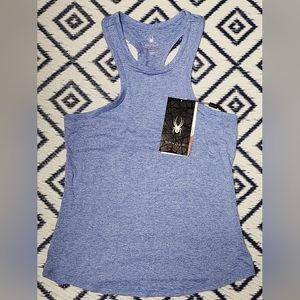 Spider Active Tank Top Womens Size S Blue
